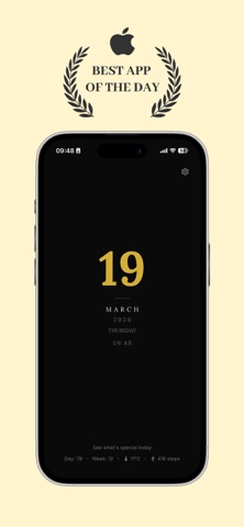 Today – Date & Quote Widget Screenshot 1 of 6
