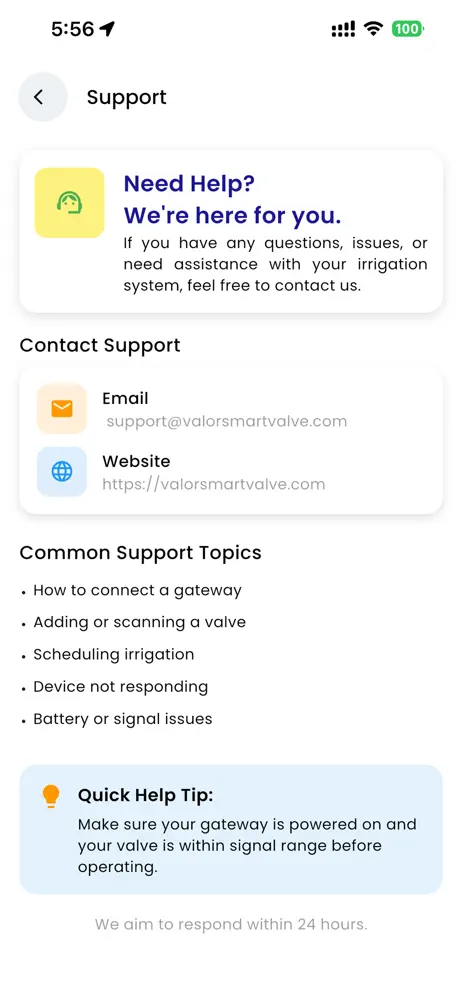 Valor Smart Valve screenshot 4