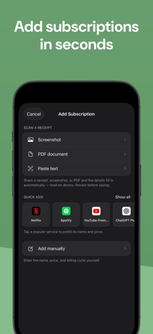 Renewly: Subscription Tracker Screenshot 4 of 4