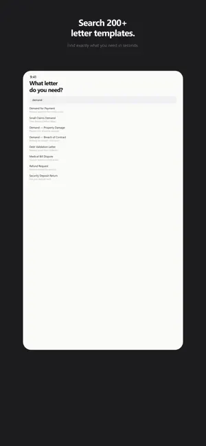 FormalWriter: Letter Templates screenshot 3