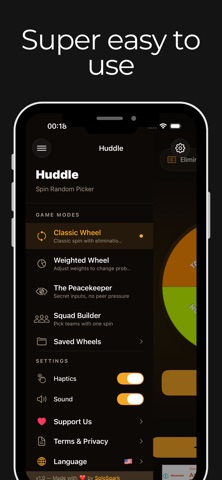 Huddle - Spin Wheel Picker Screenshot 3 of 4