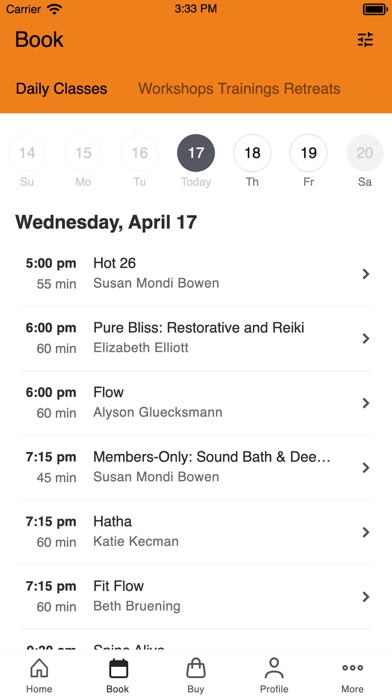 Thrive Yoga Screenshot