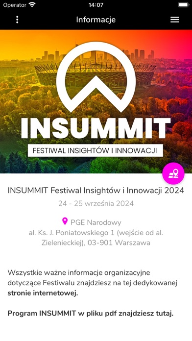 INSUMMIT Festiwal Screenshot