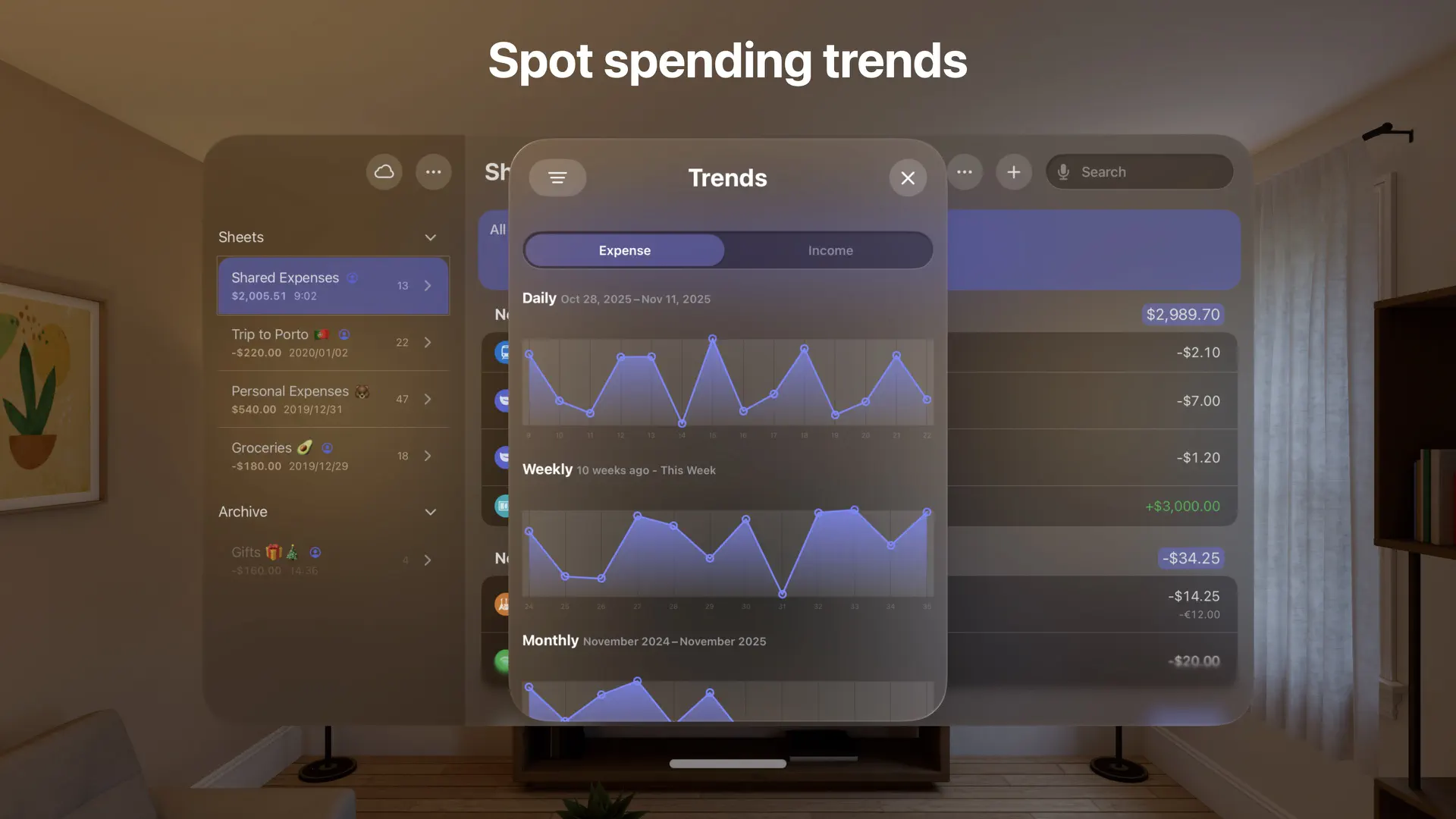 Expenses: Spending Tracker screenshot 4