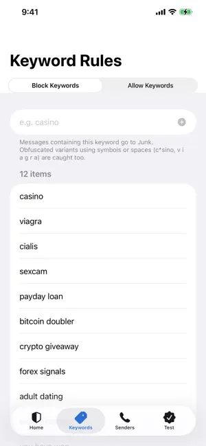 SpamGuard: SMS Filter screenshot 3