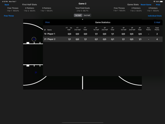 Screenshot #6 pour Shot Chart