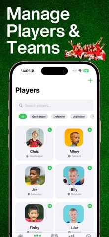 Football Coach Stats Tracker iPhone screenshot