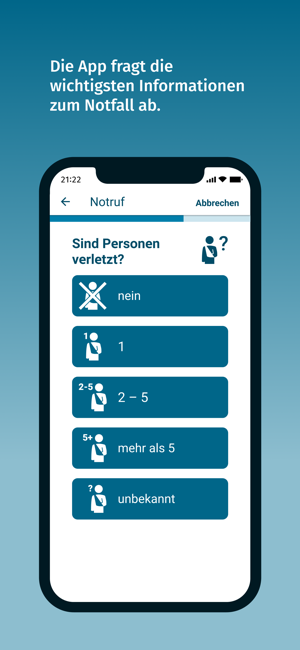 ‎nora - Notruf-App Screenshot