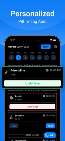 Meditrack: Medicine Tracker iPhone screenshot