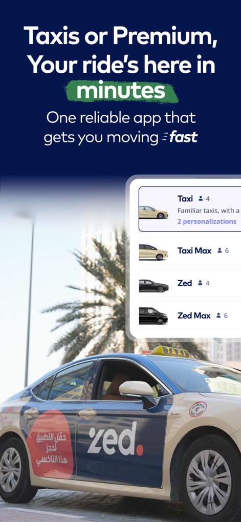 Zed: Book your taxi ride - Travel App | MWM