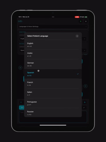 SAID Translations iPad screenshot