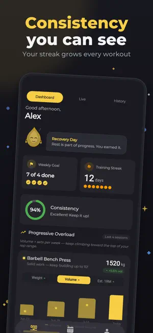 Repivate: Gym Workout Tracker screenshot 3