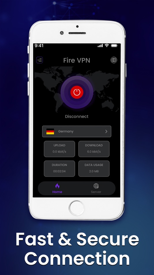 #4. Fire VPN: Fast, Safe, Private (macOS) Göre: AppSmartz