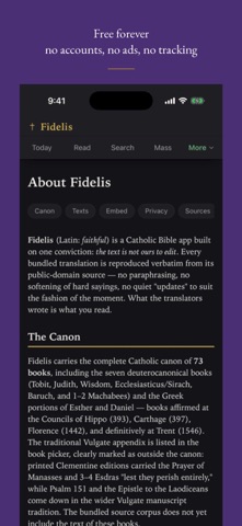 Fidelis: Catholic Bible Screenshot 5 of 10
