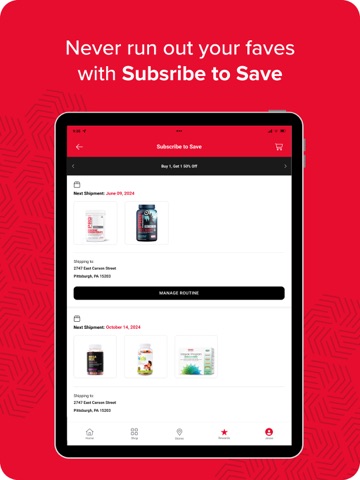 GNC LiveWell iPad screenshot