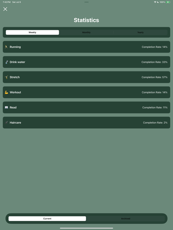 Screenshot #3 for Did it: Habit Tracker