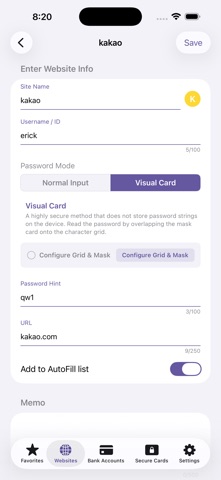 MyPass - Password & Visual Key Screenshot 4 of 10
