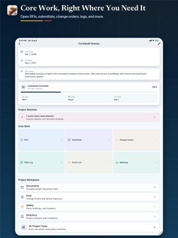 Construction Manager: Buildr+ iPad screenshot
