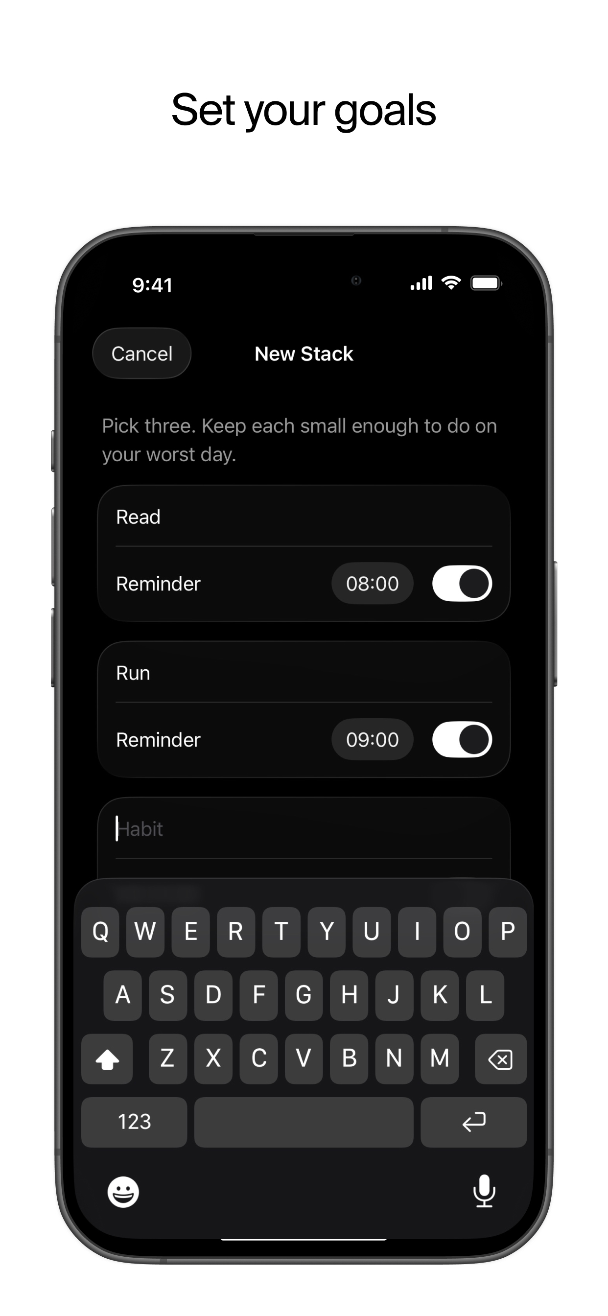Stack - Daily Intentions screenshot 3