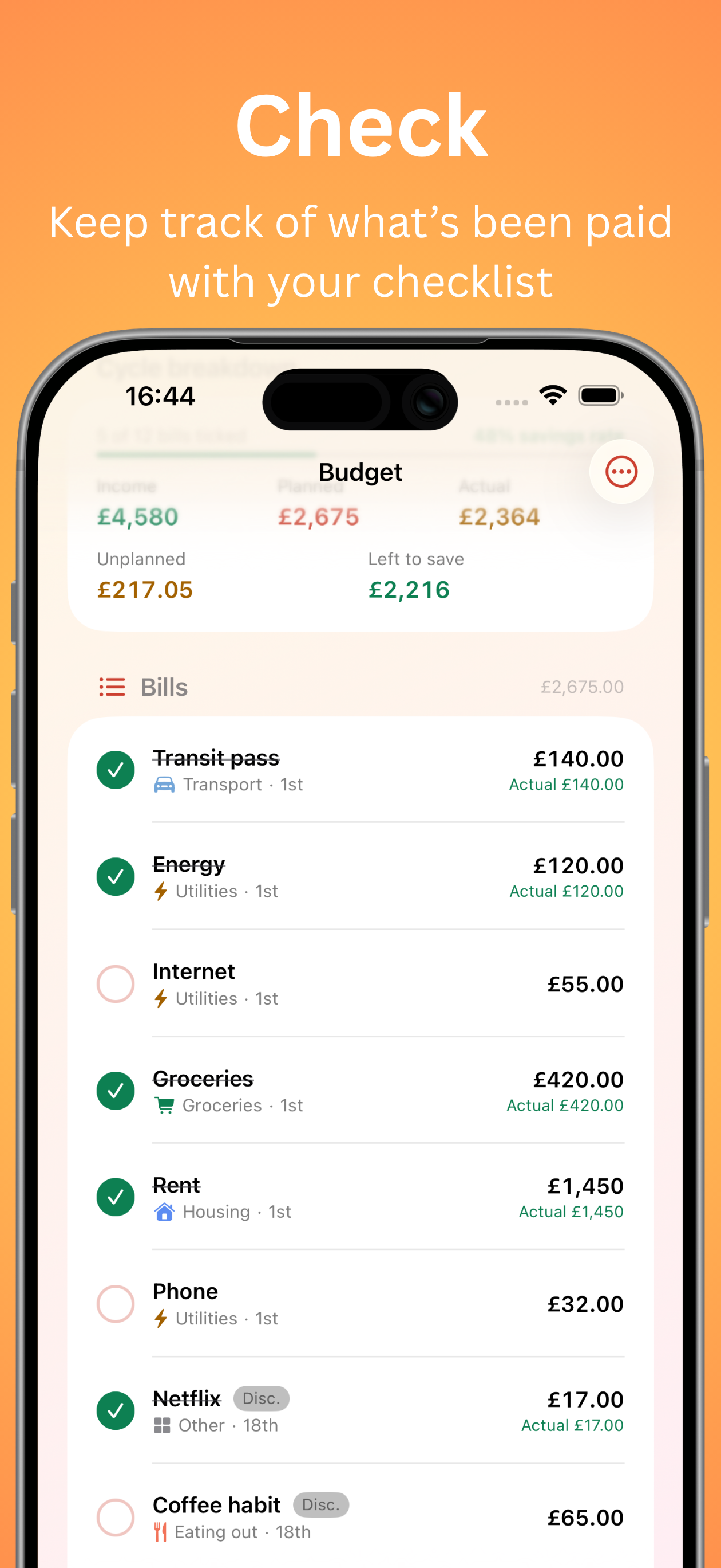 Risewell Grow: Savings Tracker