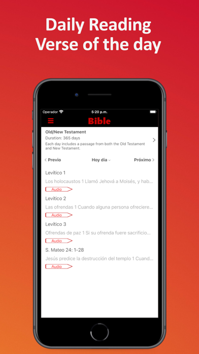 Screenshot 2 of Biblia Reina Valera (Audio) App