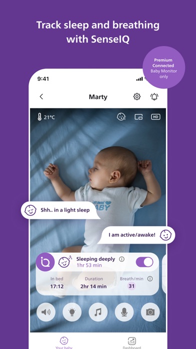 Philips Avent Baby Monitor+ Screenshot