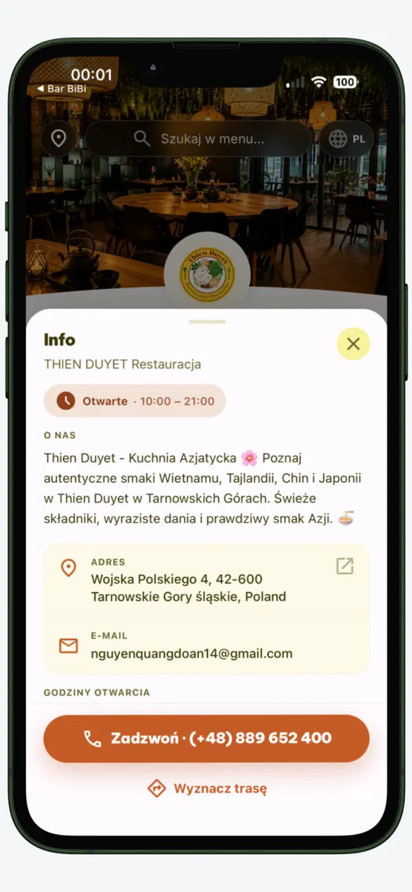 Screenshot #2 pour Thien Duyet Restauracja