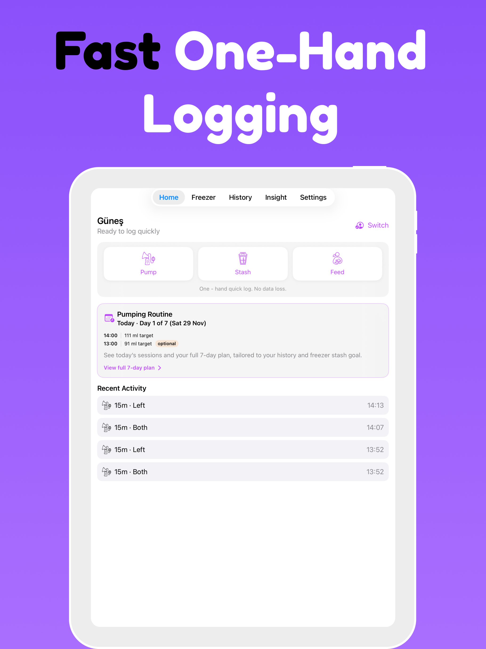 Pumping Tracker & Pump Log