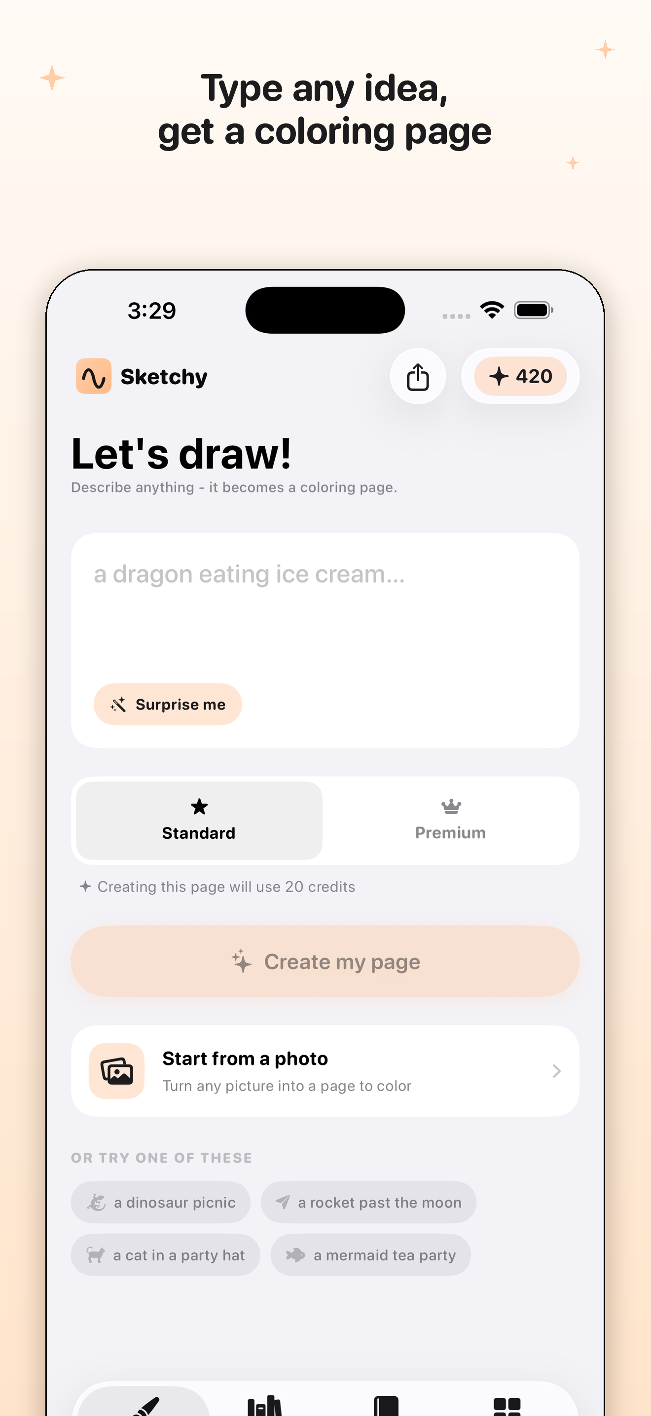 Sketchy: AI Coloring Pages screenshot 6