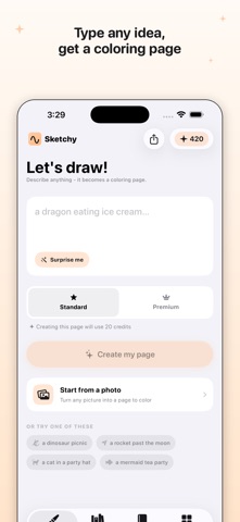 Sketchy: AI Coloring Pages screenshot
