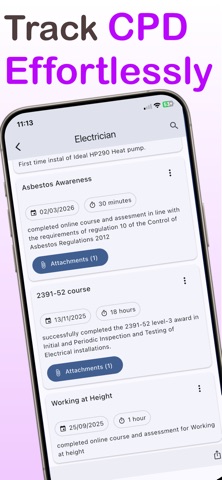 CPD Progress Tracker screenshot