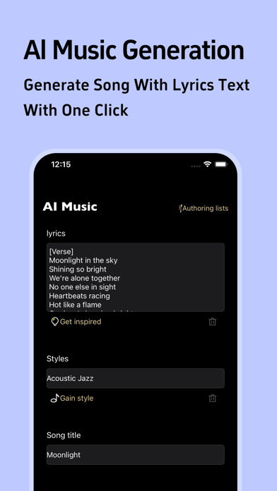 Suuno AI -Music Screenshot