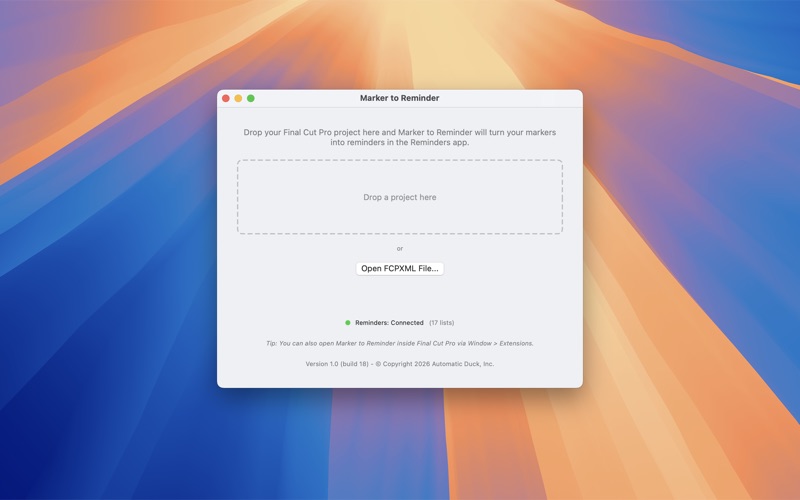 Marker to Reminder screenshot