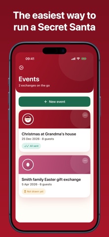 Secret Santa - gift exchange iPhone screenshot