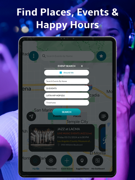BUUZ - Ultimate Event Finder iPad screenshot 3 - Lifestyle app