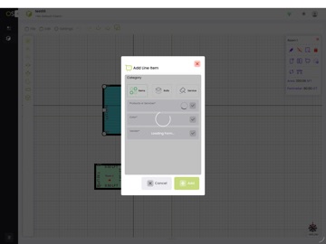 FlooringOS Measure iPad screenshot