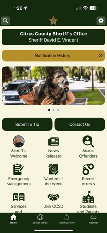 Citrus County Sheriff's Office Screenshot 1 of 3