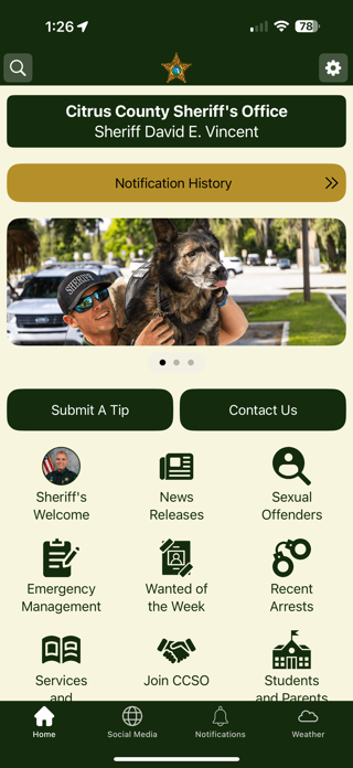 Citrus County Sheriff's Office Screenshot 1 of 3