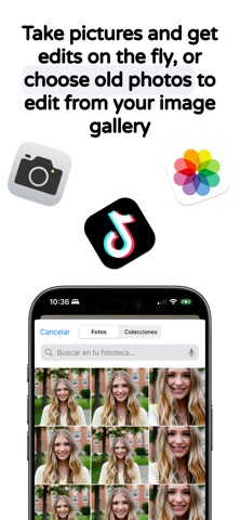AI photo edit - Remove the arm screenshot