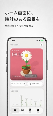 Hanadokei: Flower Clock Widget Screenshot 1 of 6