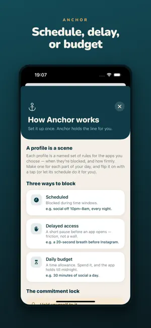 Anchor: Screen Time Lock screenshot 2