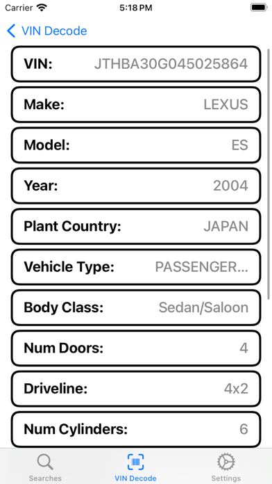 CarDecode Screenshot
