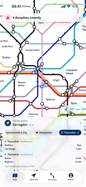 TubeTrack UK screenshot 1