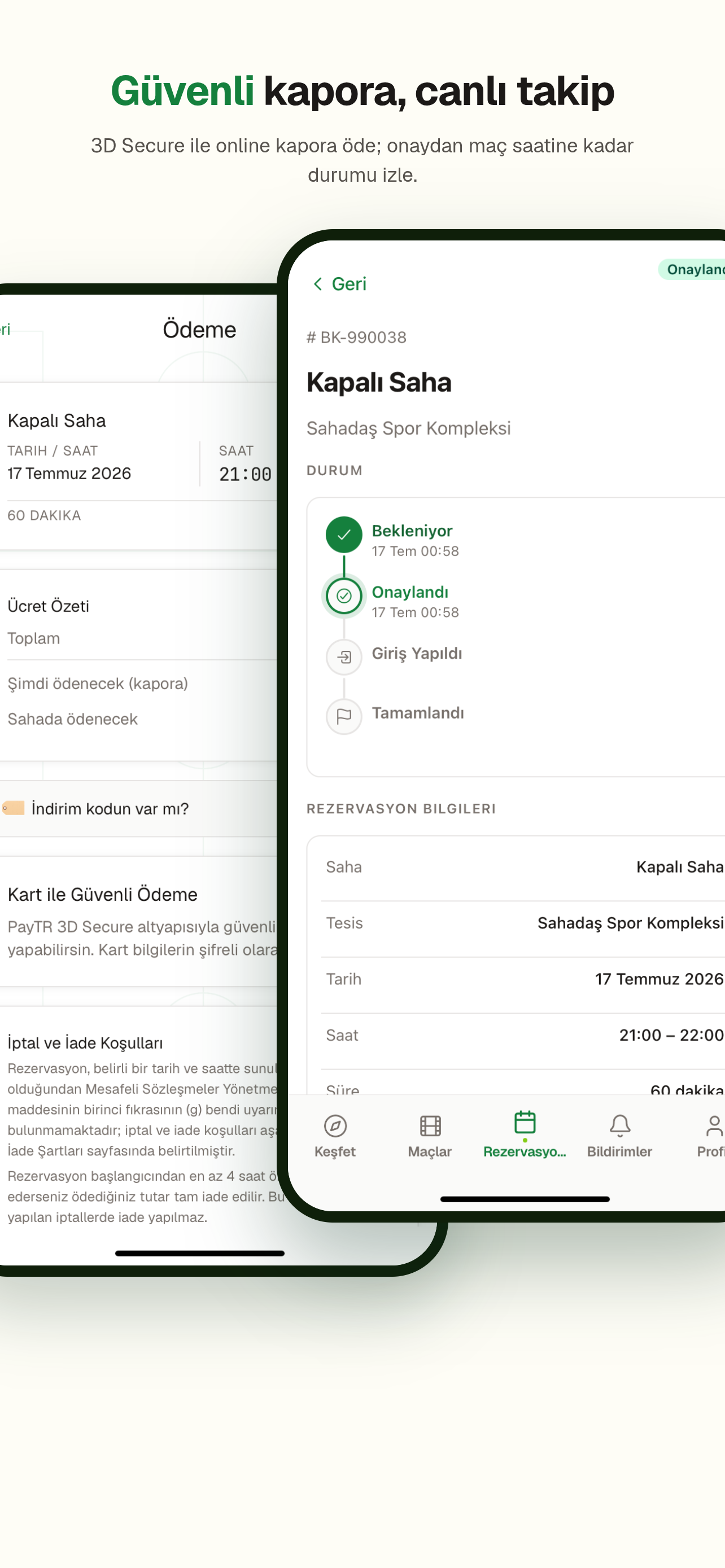 Sahadaş: Halı Saha Rezervasyon screenshot 3