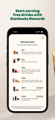Starbucks App Store preview screenshot 3