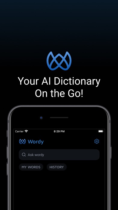 Wordy AI Dictionary Screenshot