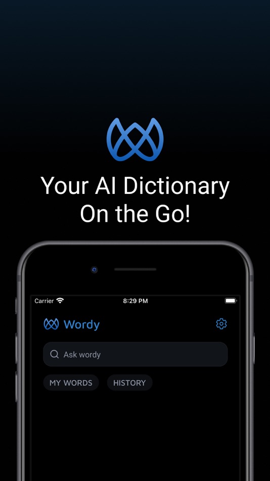 #1. Wordy AI Dictionary (iOS) 由: Randula Wickramasuriya