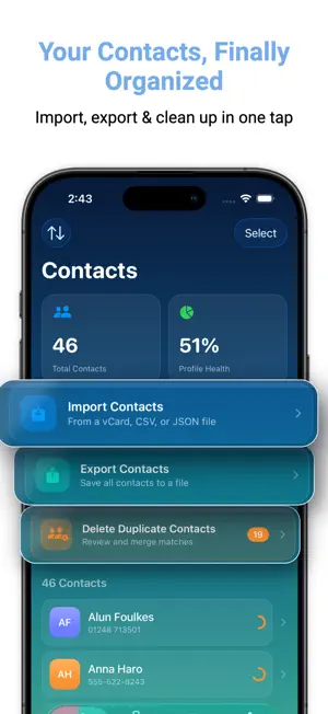 Contact Manager: Address book screenshot 2