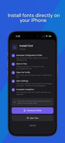 FontSwipe - Font Installer Screenshot 4 of 5