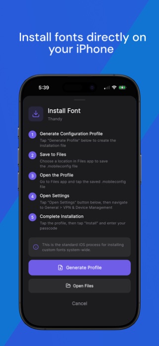 FontSwipe - Font Installer Screenshot 4 of 5